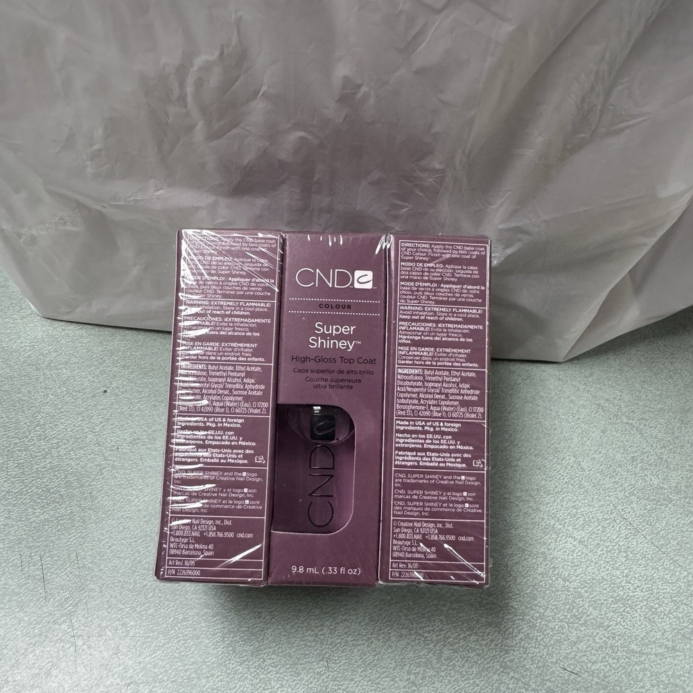 CND Super Shiney Top Coat -0.33 oz- Regular Top Coat Brand New 2023 - Pack of 6